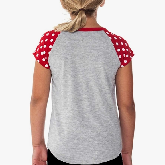 ⭐ Girls Minnie Mouse Polka Dot Pocket Tee⭐ - Picture 3 of 12